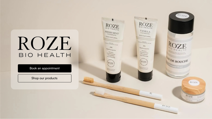 Shop landing page showing oral health products